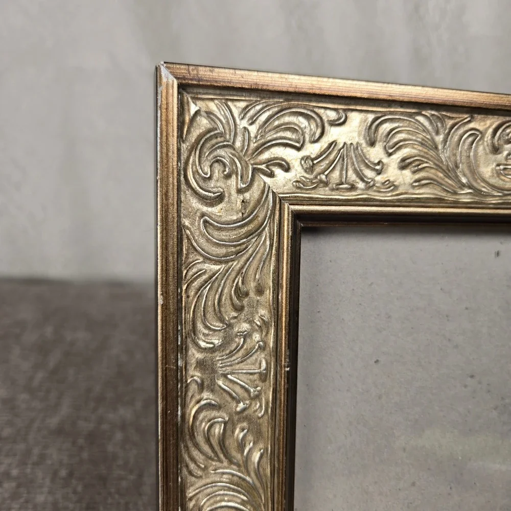 Ornate Champagne Gold Baroque Style 5x7 Photo Frame Scrollwork 2X24-57